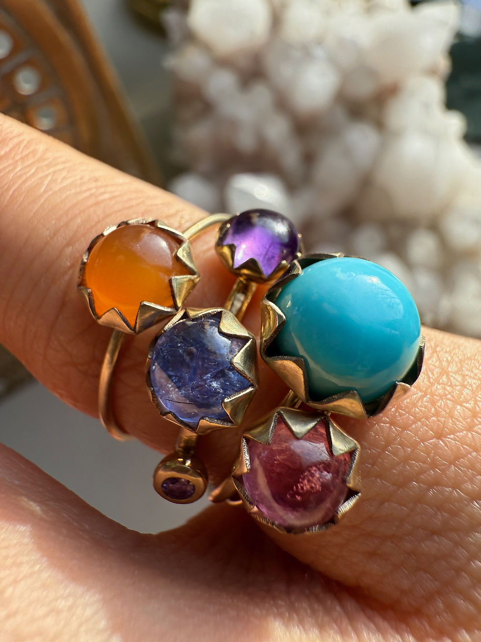 Miniatura: Cudak zębaty z karneolem