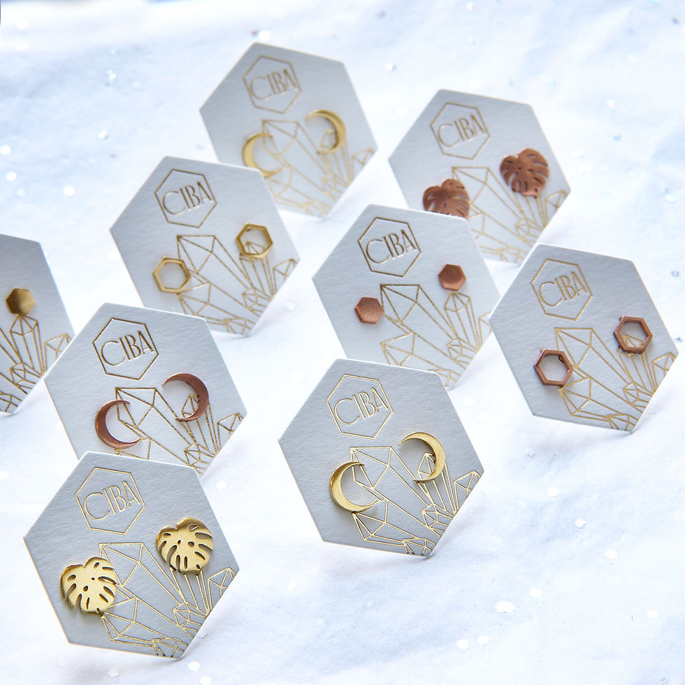 Miniatura: Złote kolczyki gwiazdki 14k