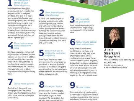 10 Reasons To Work With A Mortgage Broker