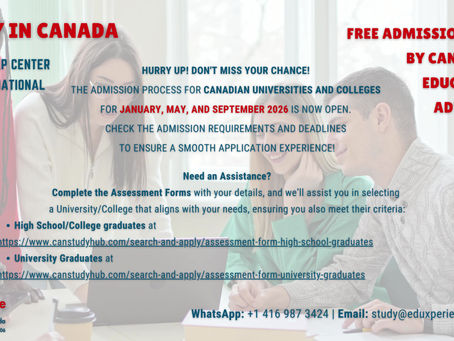 STUDY IN CANADA - FREE ADMISSION HELP BY CANADIAN EDUCATION ADVISORS