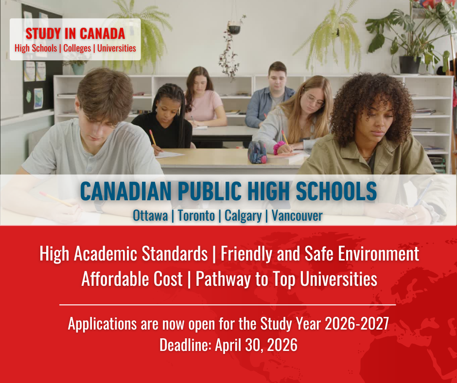 STUDY AT A CANADIAN PUBLIC SCHOOL