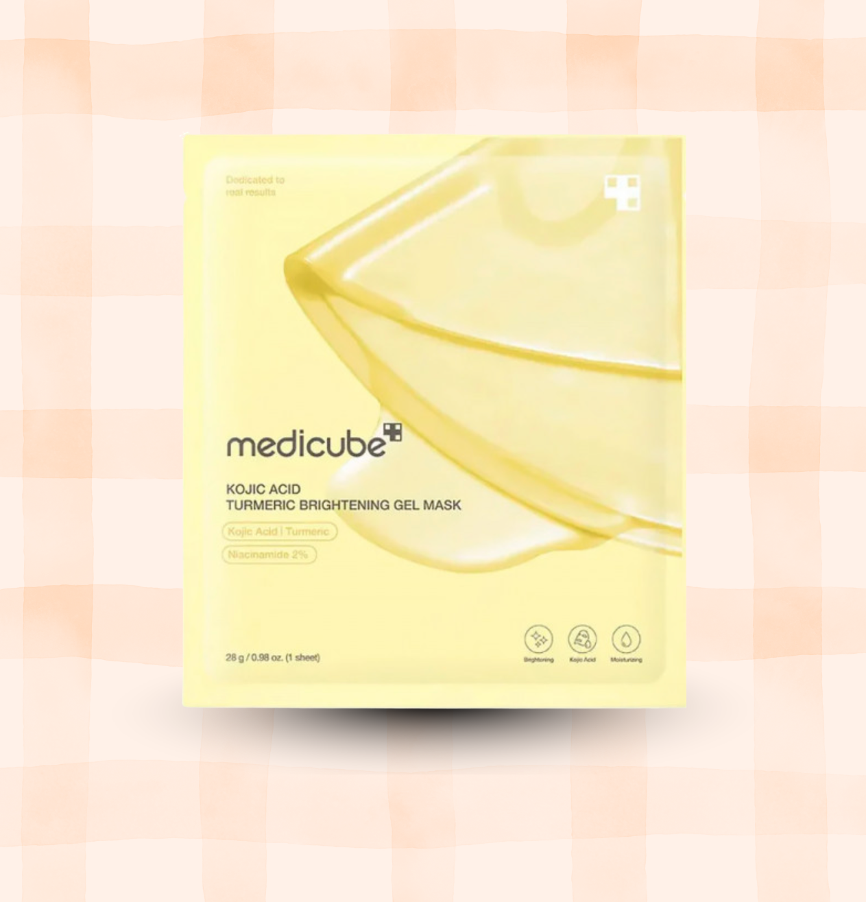 Medibube kojic acid turmeric gold jelly gel máscara iluminadora