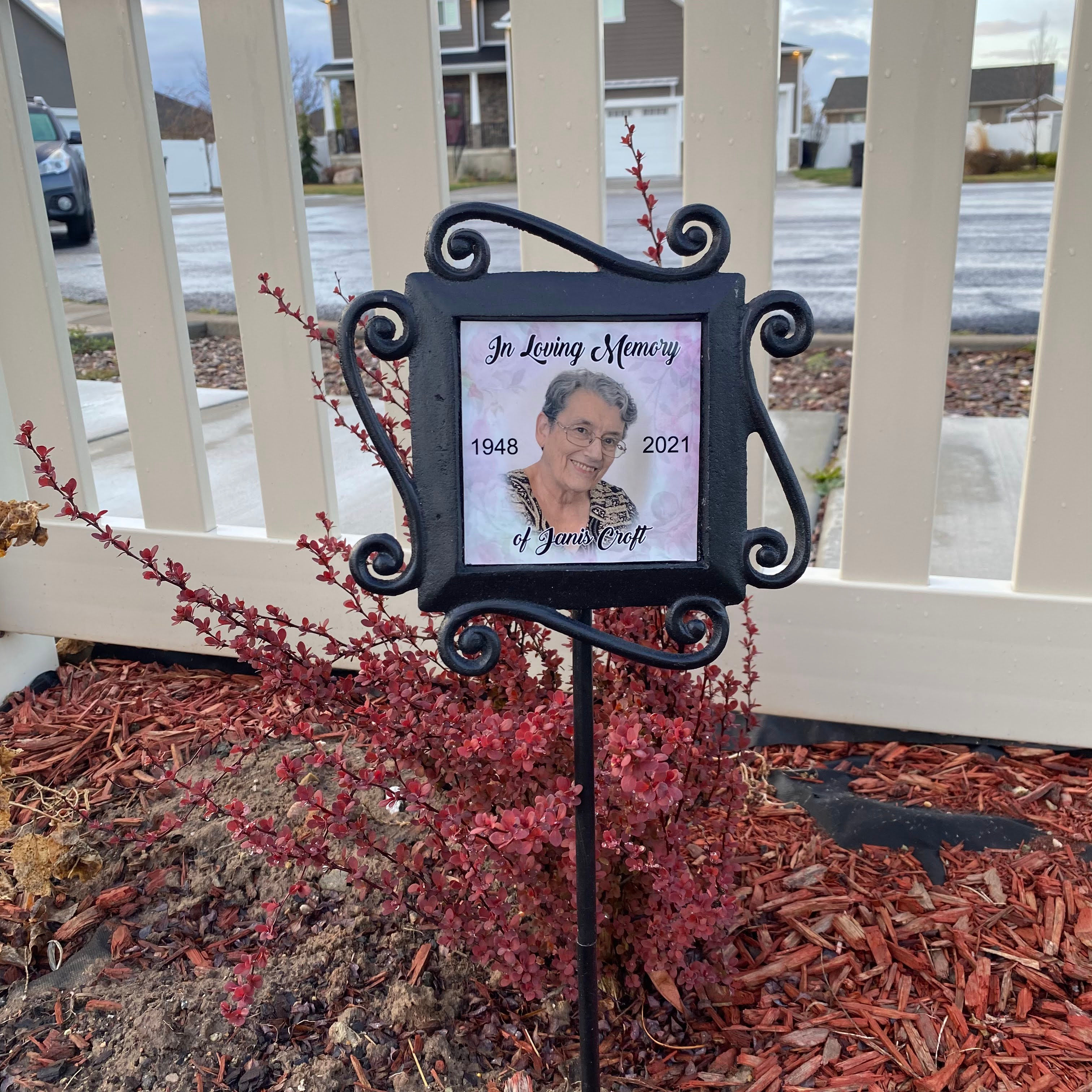 Wrought Iron Memorial Stake