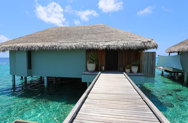 Overwater pool villa