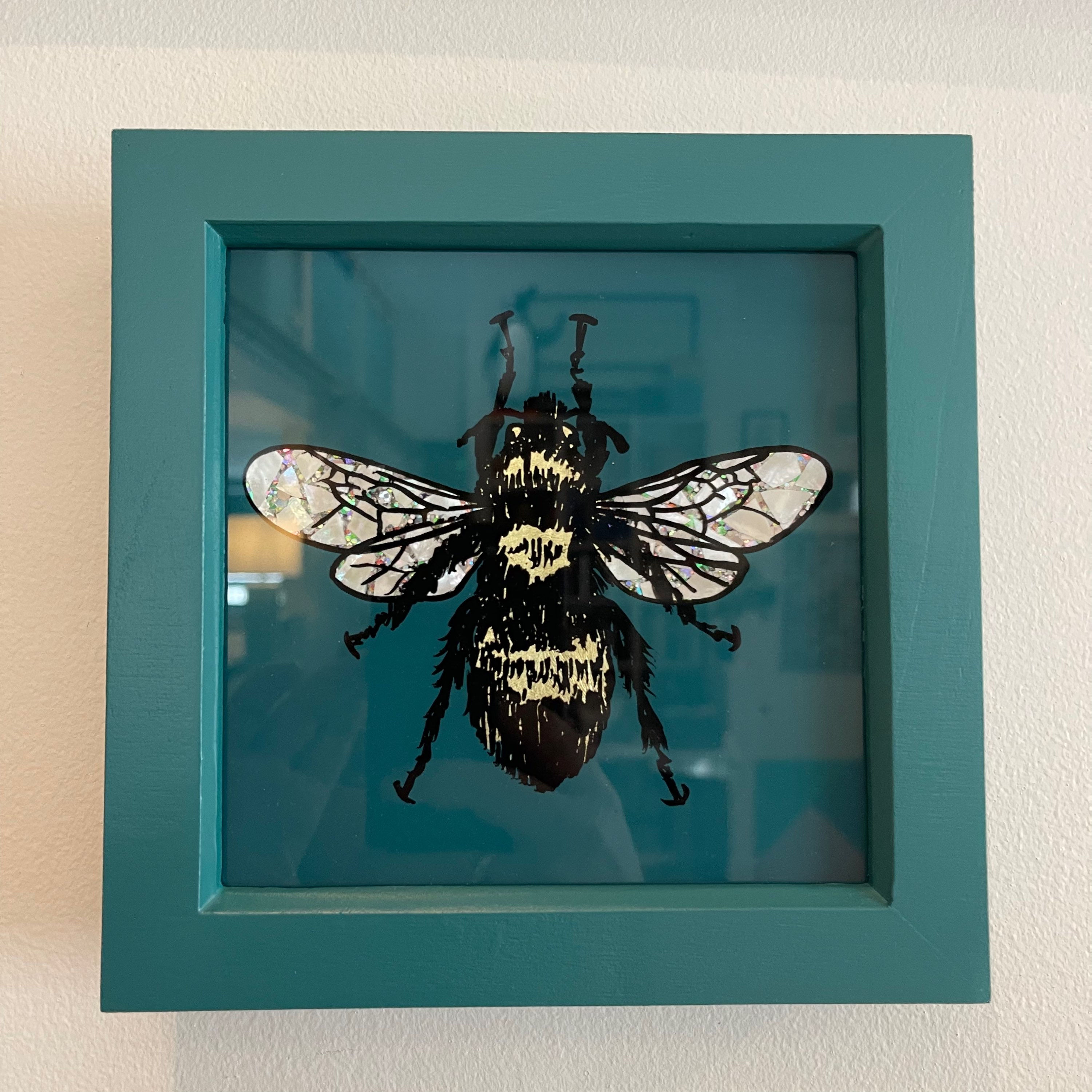 Dark Teal Bee (18cm)