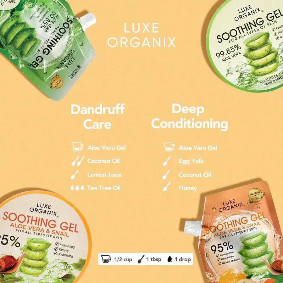 Миниатюра: LUXE ORGANIX Luxe Organix Aloe Vera & Snail Soothing Gel 100ml