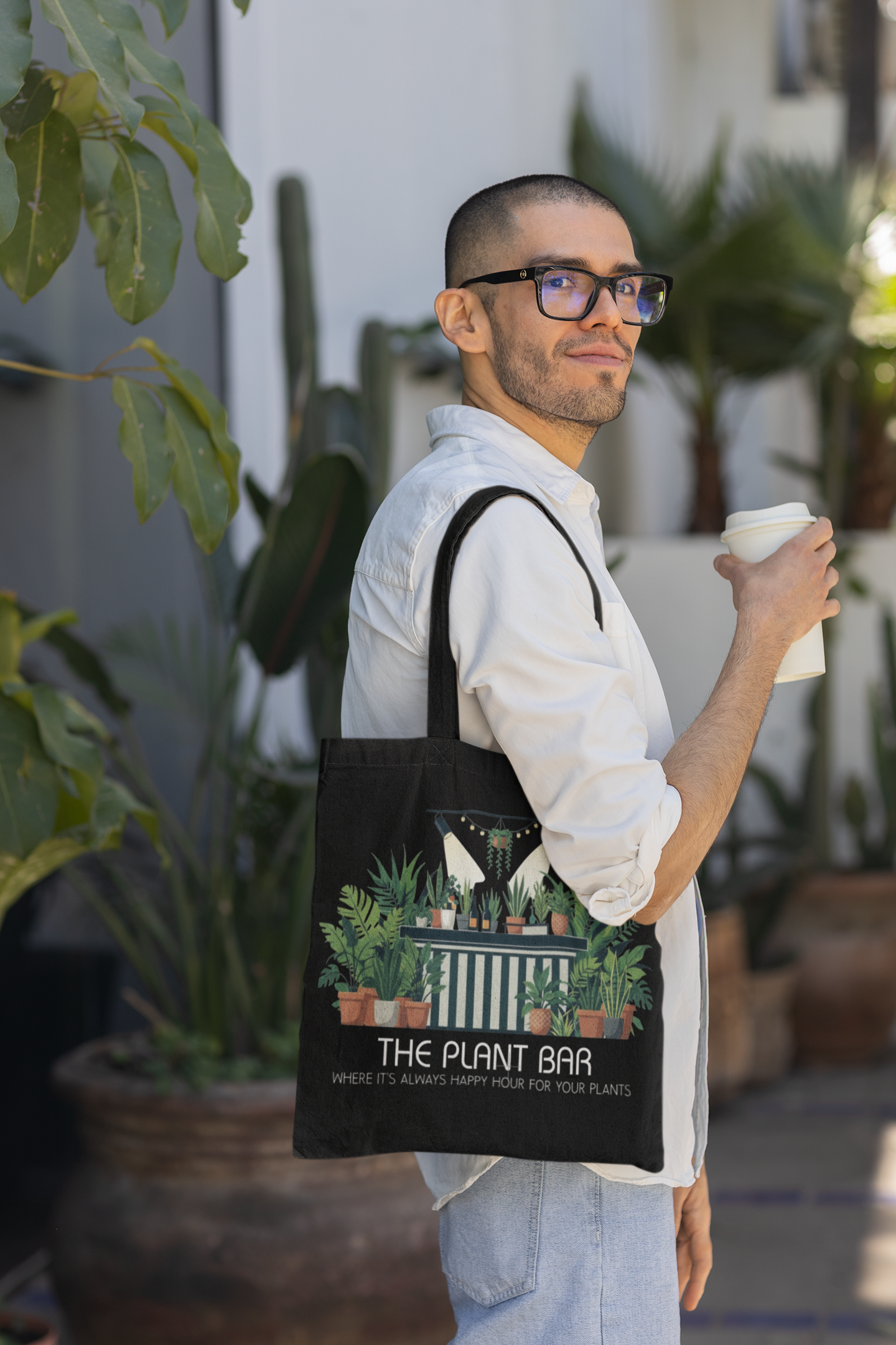 The Plant Bar Black Tote