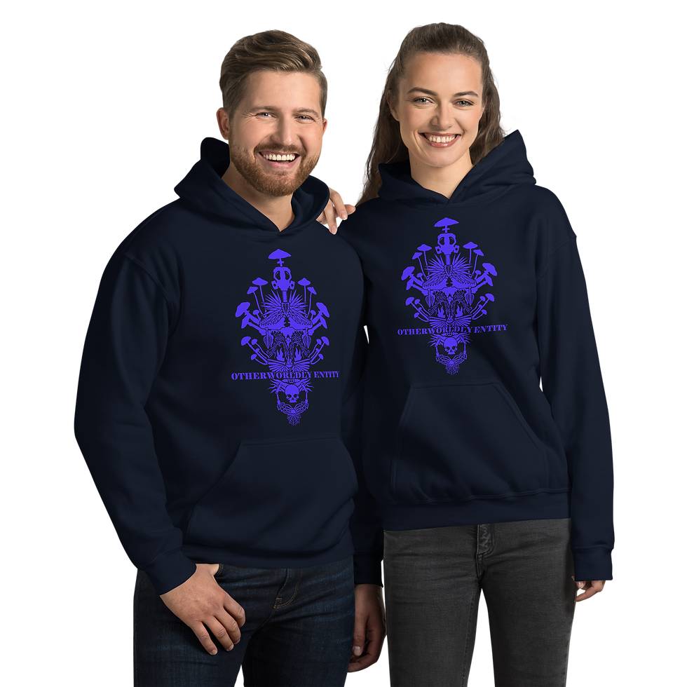 Thumbnail: Otherworldly Toxic Shaman Members Only Blue Hoodie