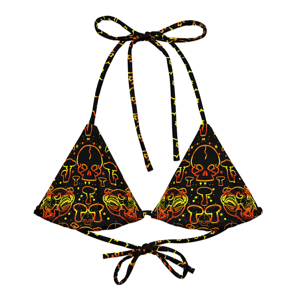 Sun Morbid Mushroom Bikini Top