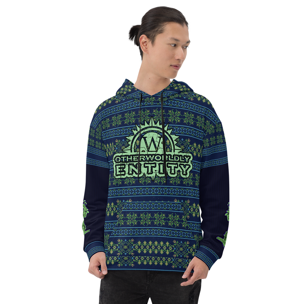 Otherworldly Mushroom Ugly Sweater Unisex Hoodie
