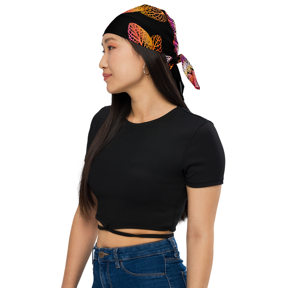 Thumbnail: Floral Nerve Plant Rave Bandana