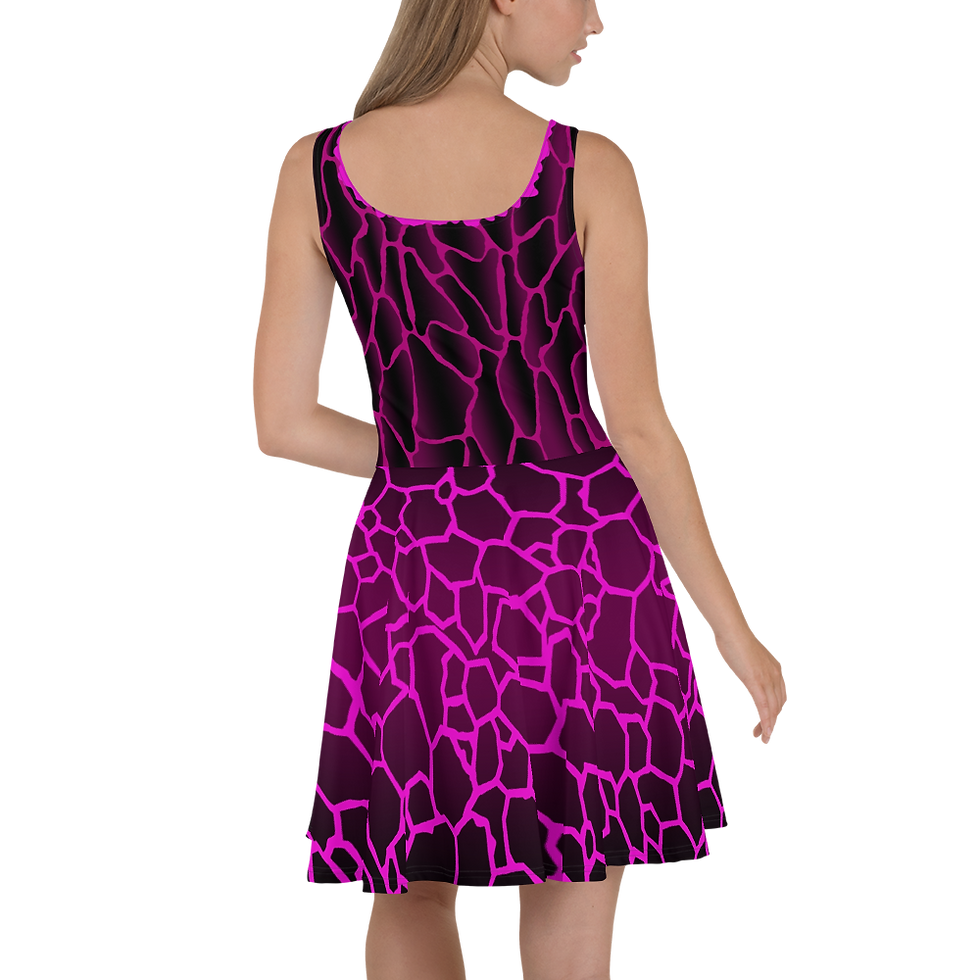 Thumbnail: Purple and Black JPHii Skater Dress