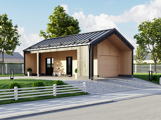 Autotalli yhdelle autolle