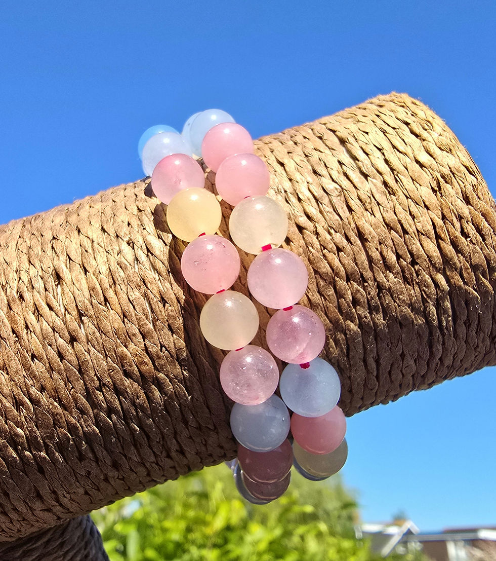Thumbnail: Crystal Bracelets 8mm (Pink/Purple Tones)