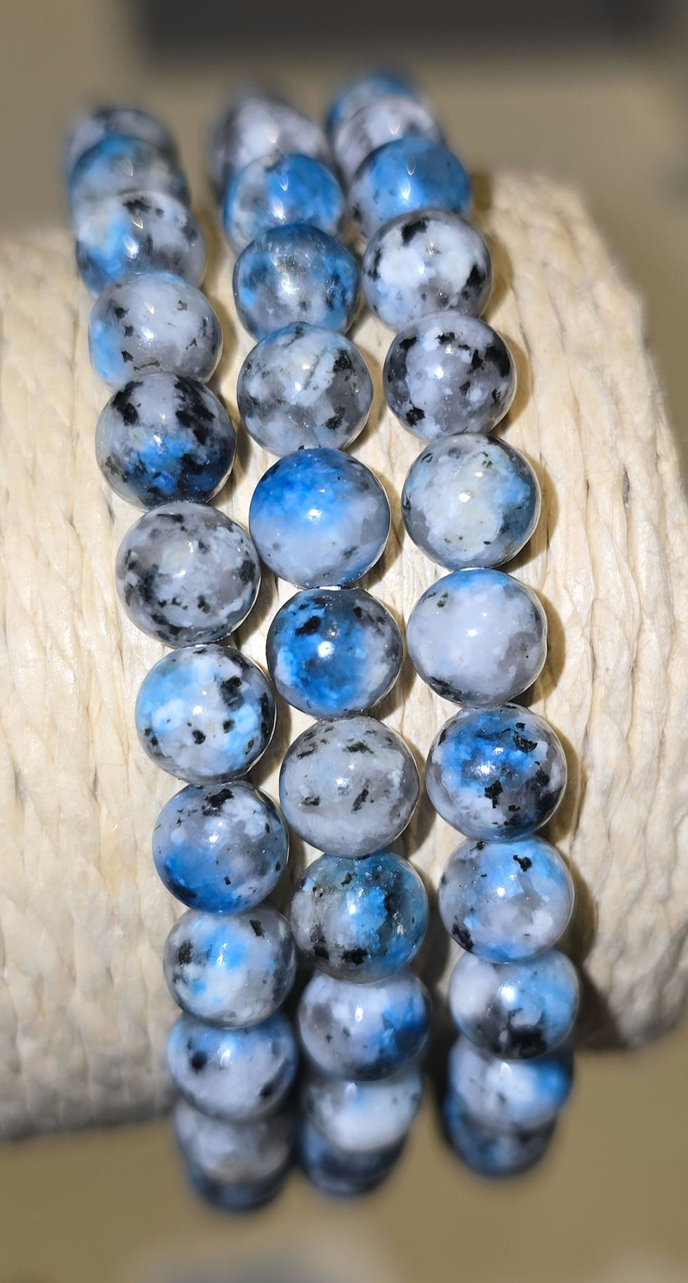 Thumbnail: Crystal Bracelets 6mm (Blue Tones)