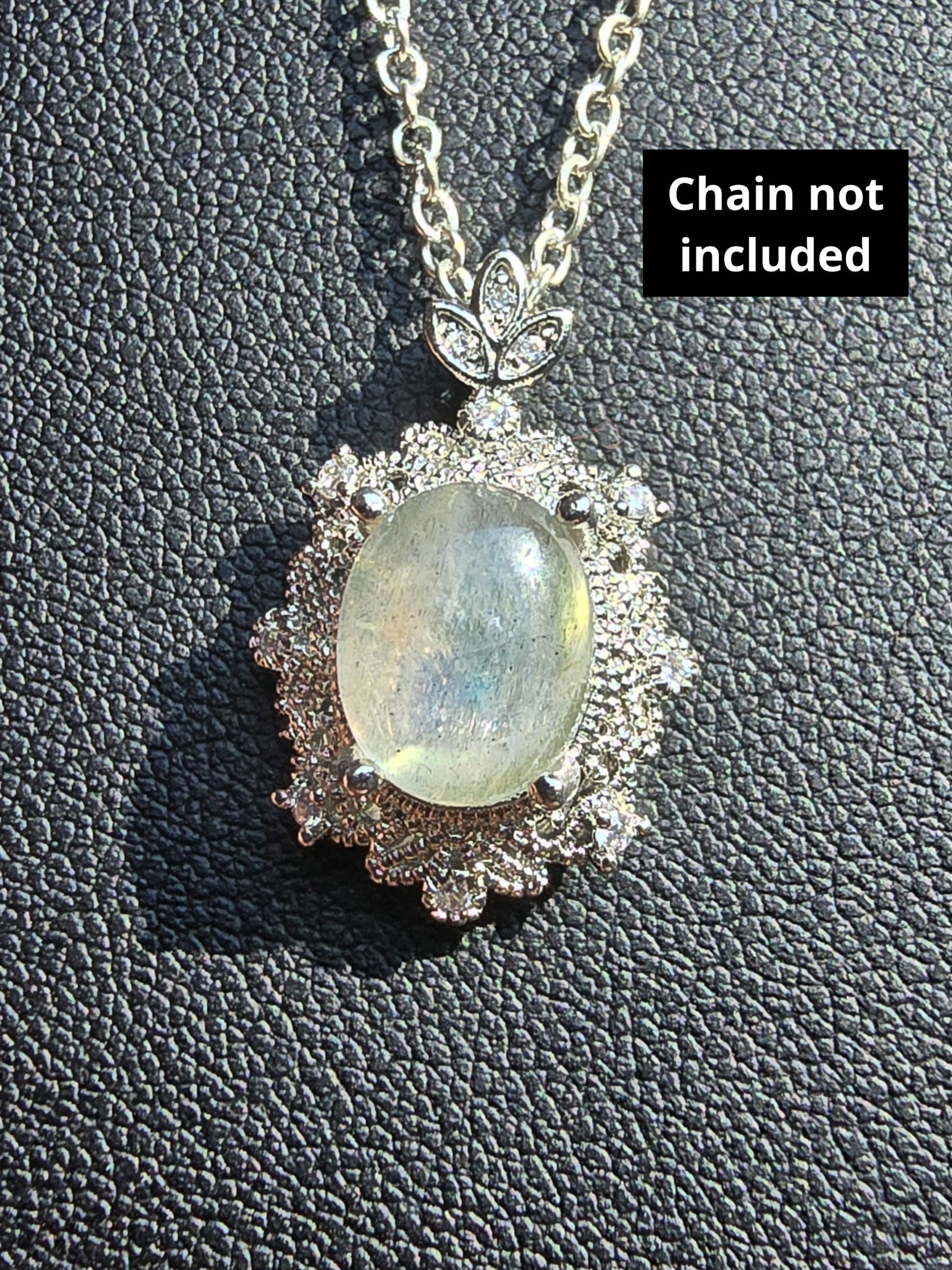 Labradorite Dainty Stainless steel Pendants