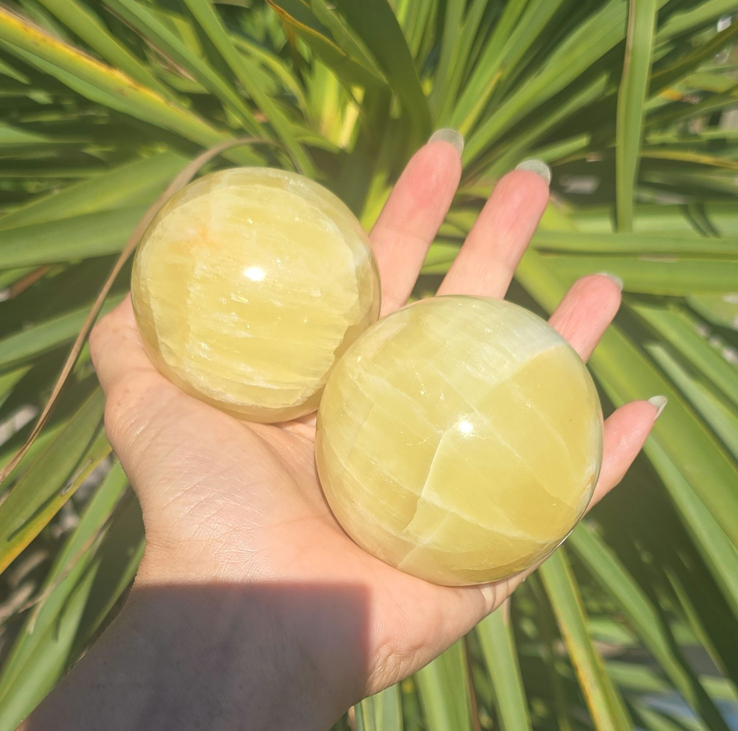 Yellow Calcite Spheres
