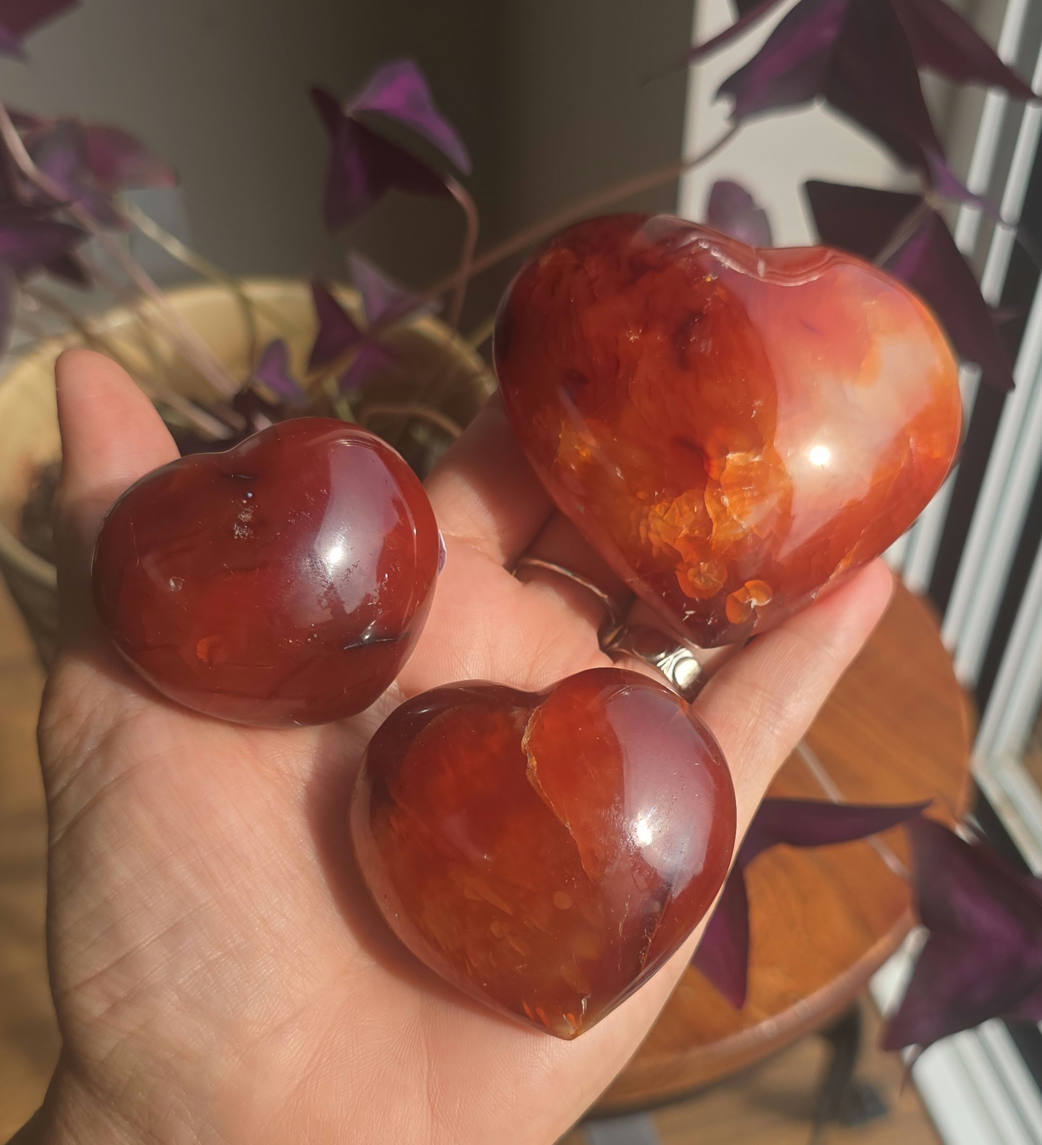 Perfectly Imperfect Carnelian Hearts Sale!