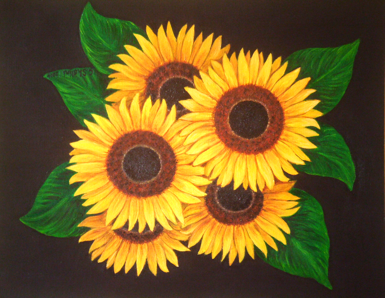 Sunflower commission 2 2014, oil, CS