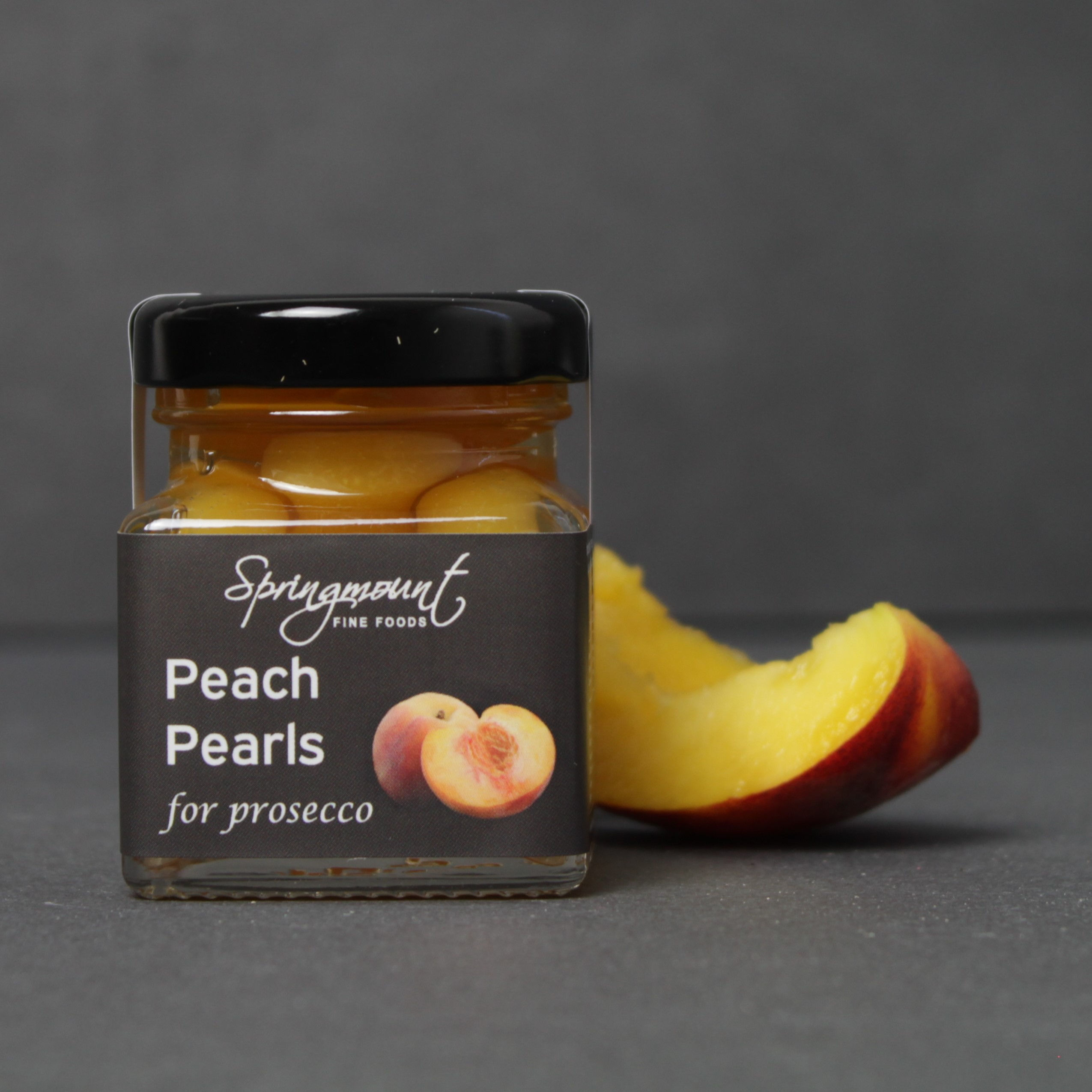Peach Pearls for Prosecco
