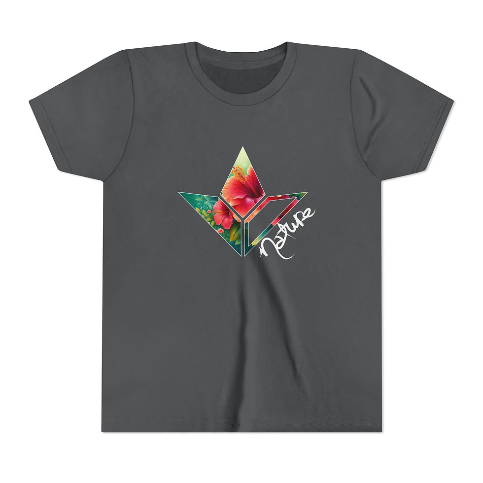 Thumbnail: Hibiscus Aloe Short Sleeve T-Shirt (Girls)