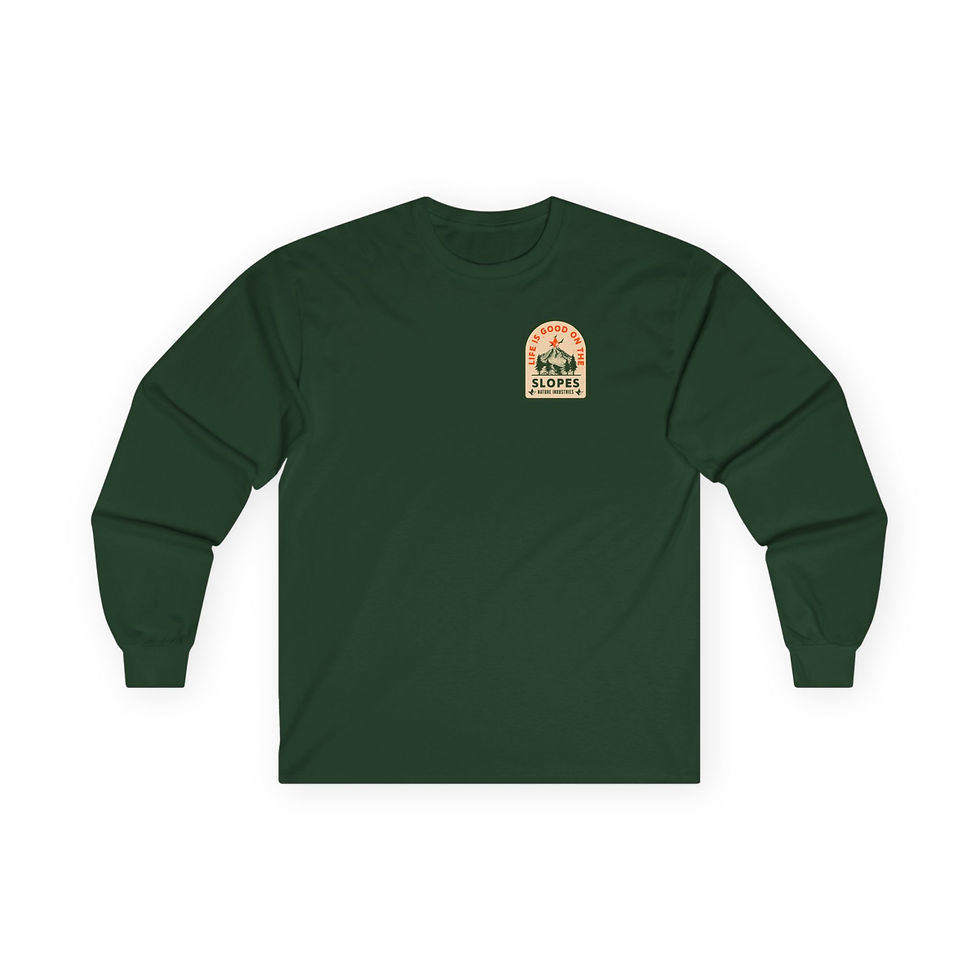 Thumbnail: Life is Good on the Slopes Long Sleeve T-Shirt (Mens)