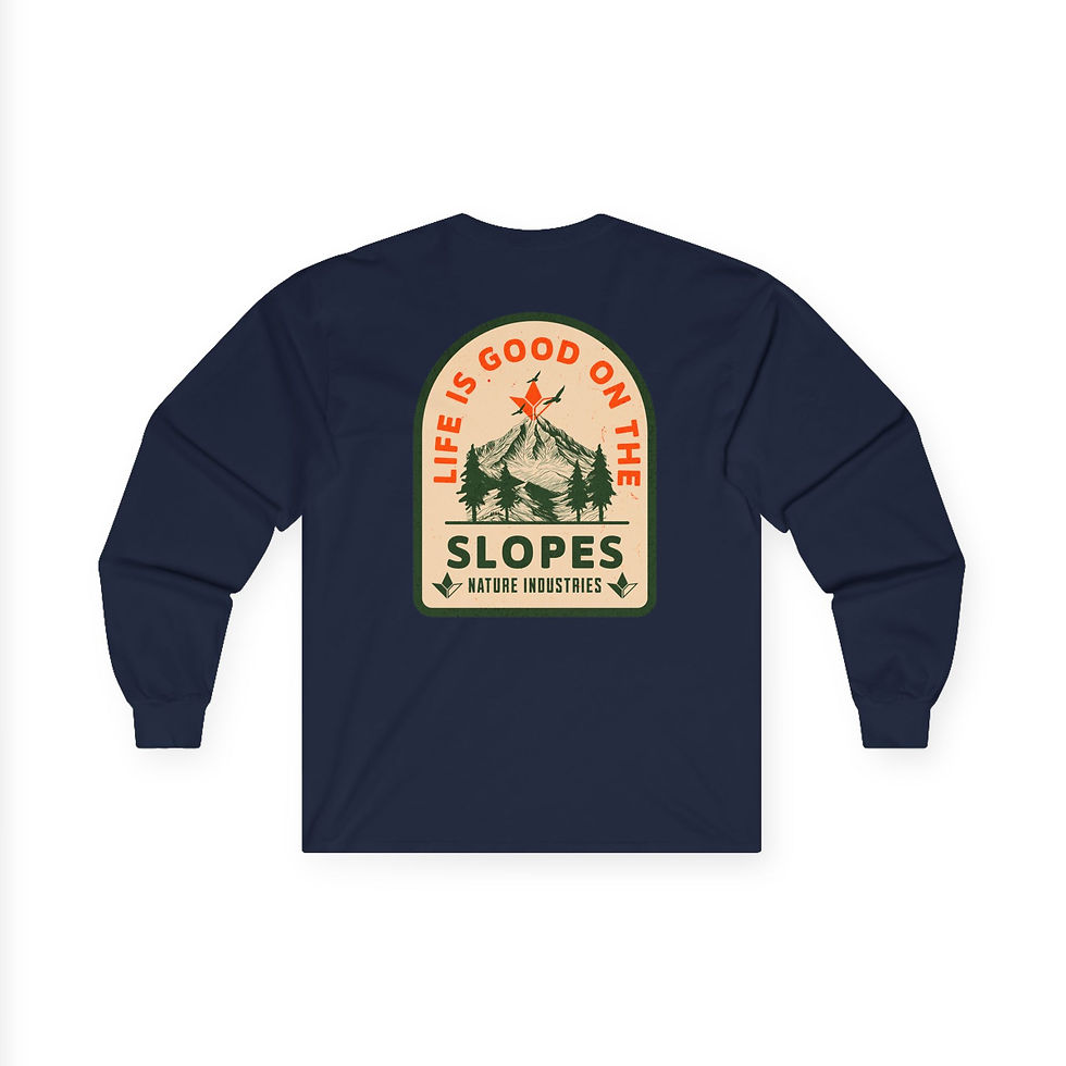 Thumbnail: Life is Good on the Slopes Long Sleeve T-Shirt (Mens)