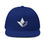 Thumbnail: Aloe Embroidered Flat Bill Hat