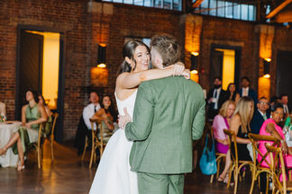 Beautiful and stylish wedding at Midtown Atlanta Wedding at Bishop Station reception