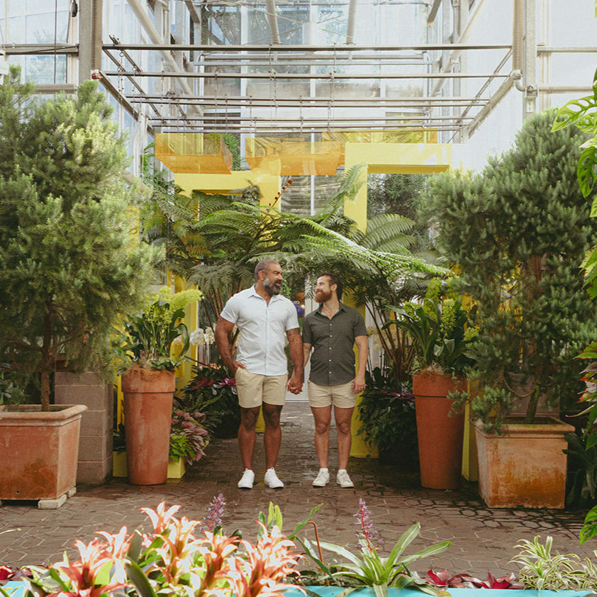 Elegant Engagement Session at the Atlanta Botanical Gardens | LGBTQIA+