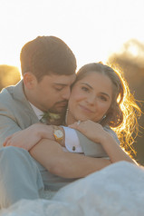 Bride and Groom Portraits at winter wedding celebration in Grant Hill Farms