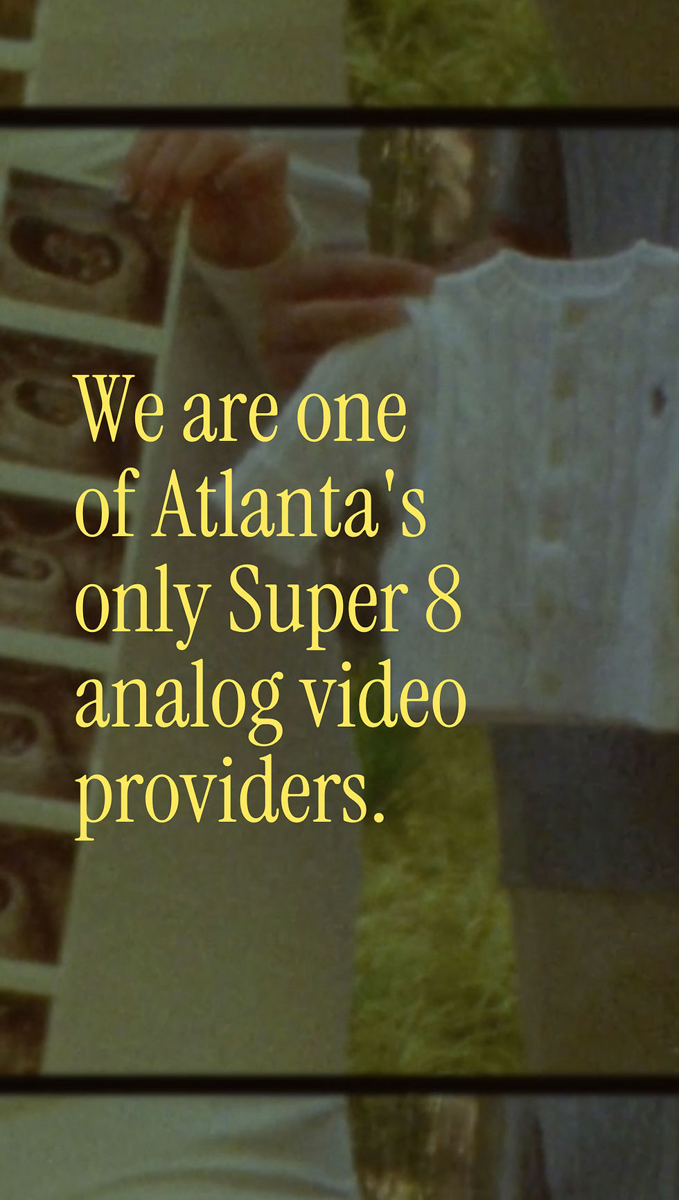 atlanta analog super 8 videographer for weddings and photoshoots