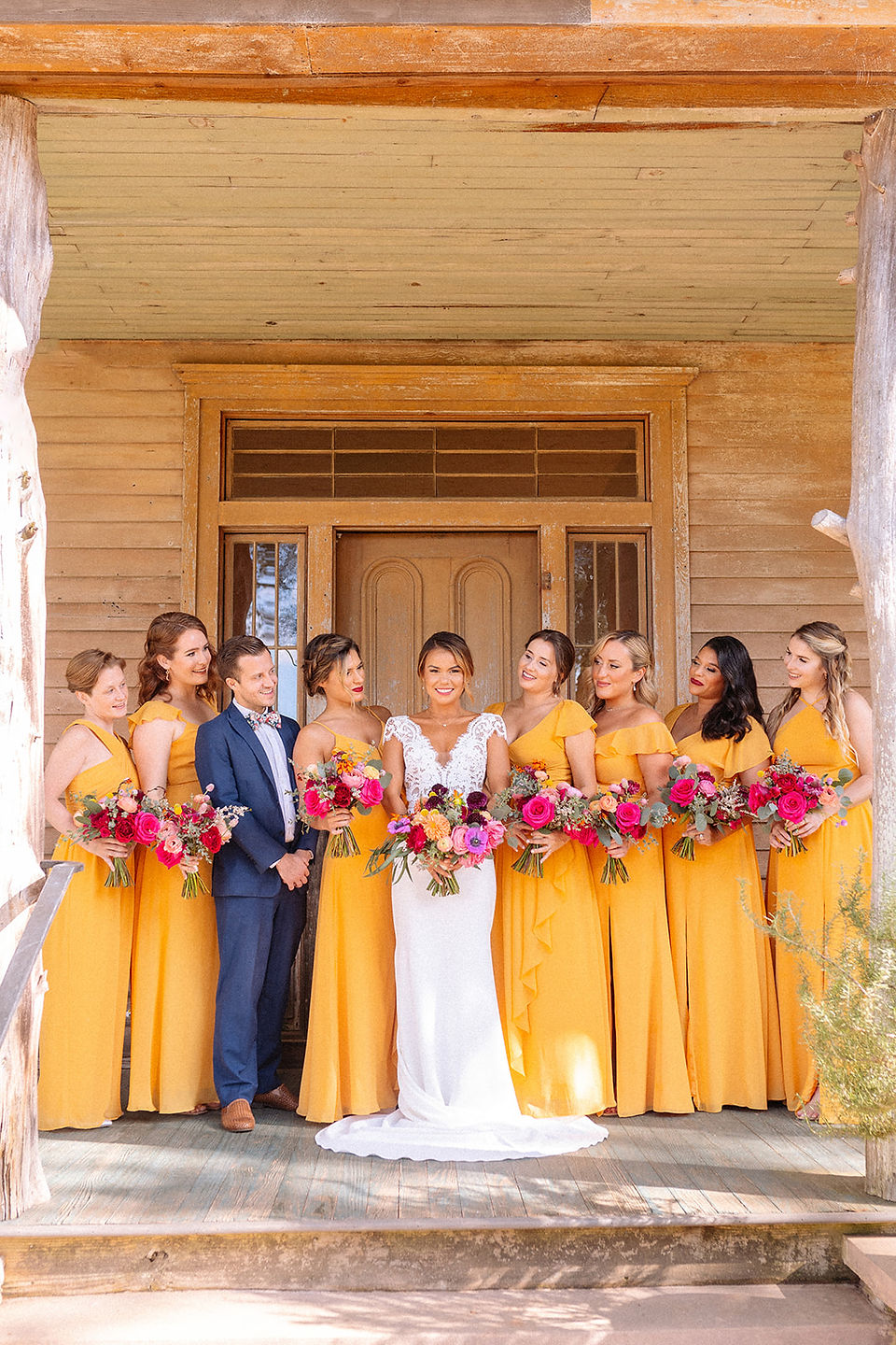 wedding bridal party photographer near athens ga