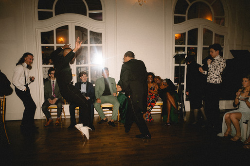 Wedding at The Wimbish House in Midtown Atlanta reception photography of guests