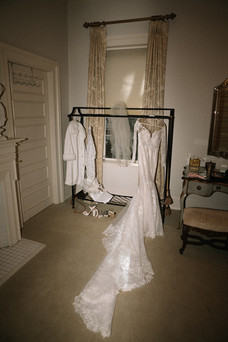 Wedding at The Wimbish House in Midtown wedding dress flash
