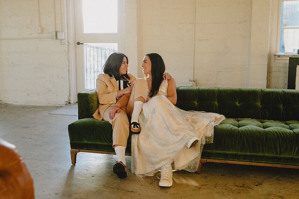 wlw lesbian wedding at upstairs atlanta