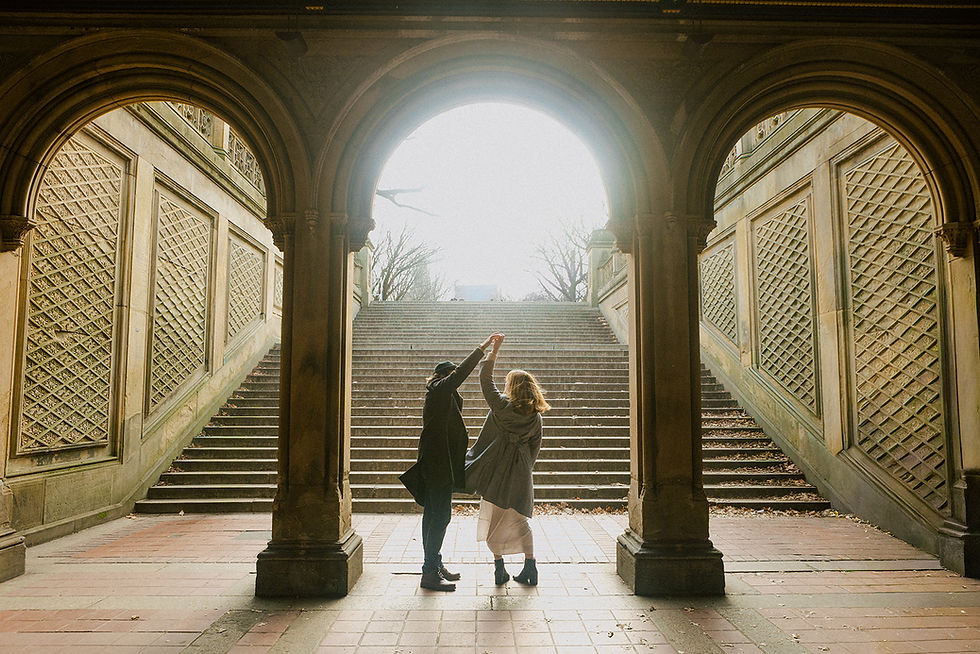 bethesda terrace couple's photographer at central park in new york city