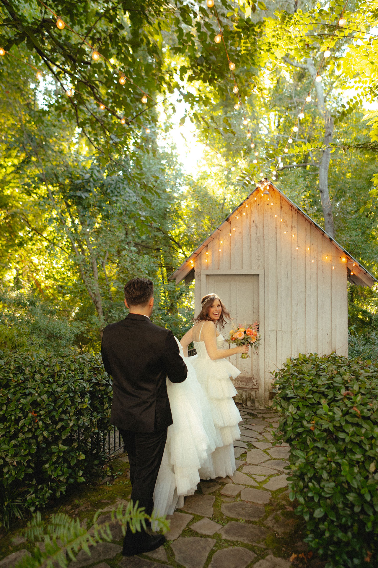 primrose cottage shed happy bride