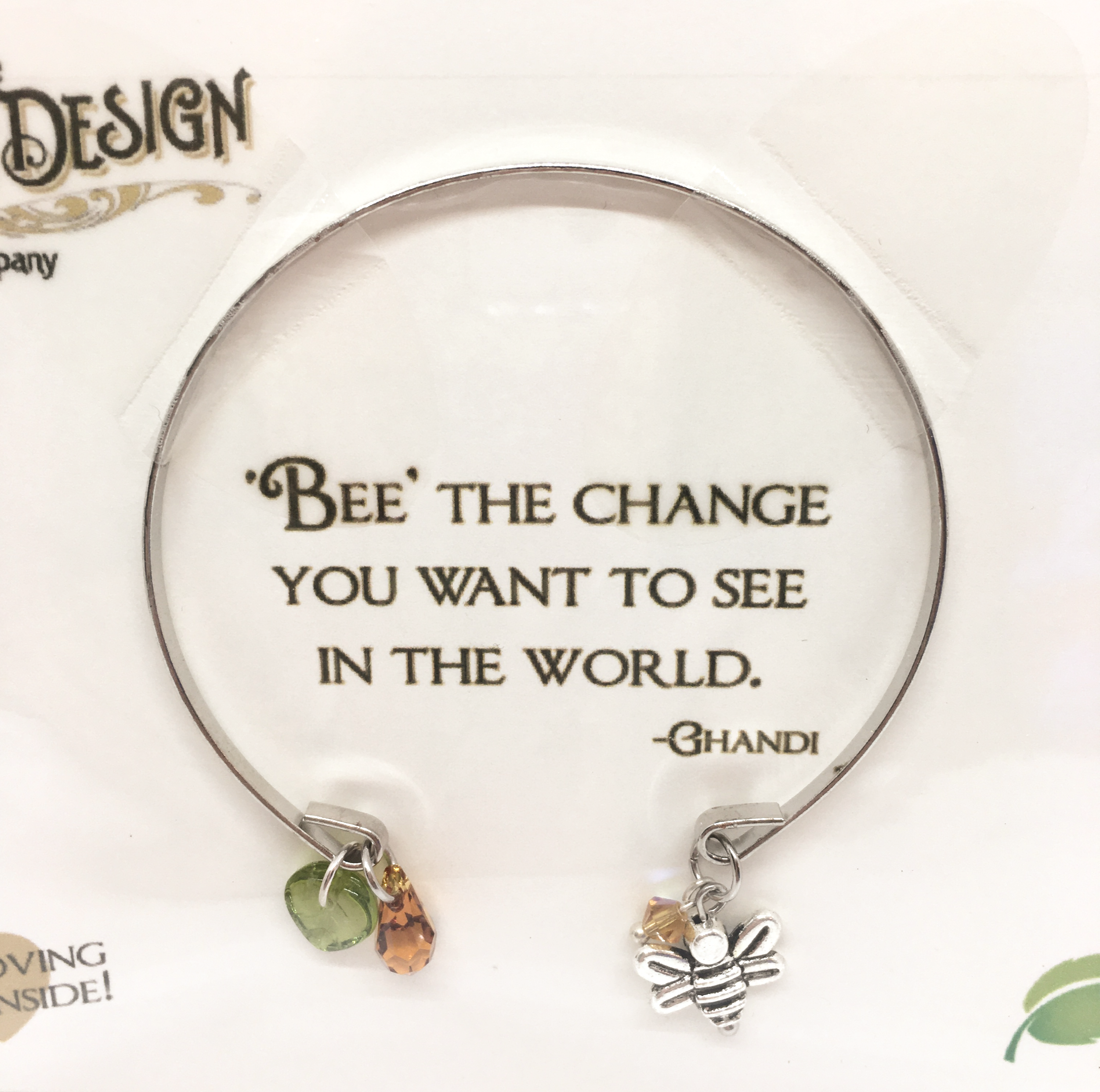 Bumblebee Silver-Tone Open Bracelet with Swarovski Crystals