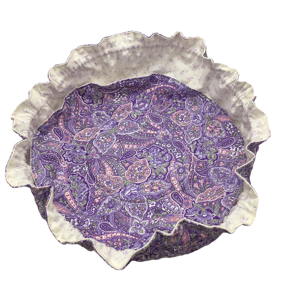 Thumbnail: Drawstring Pouches (Set of Three) - Lavender Delight