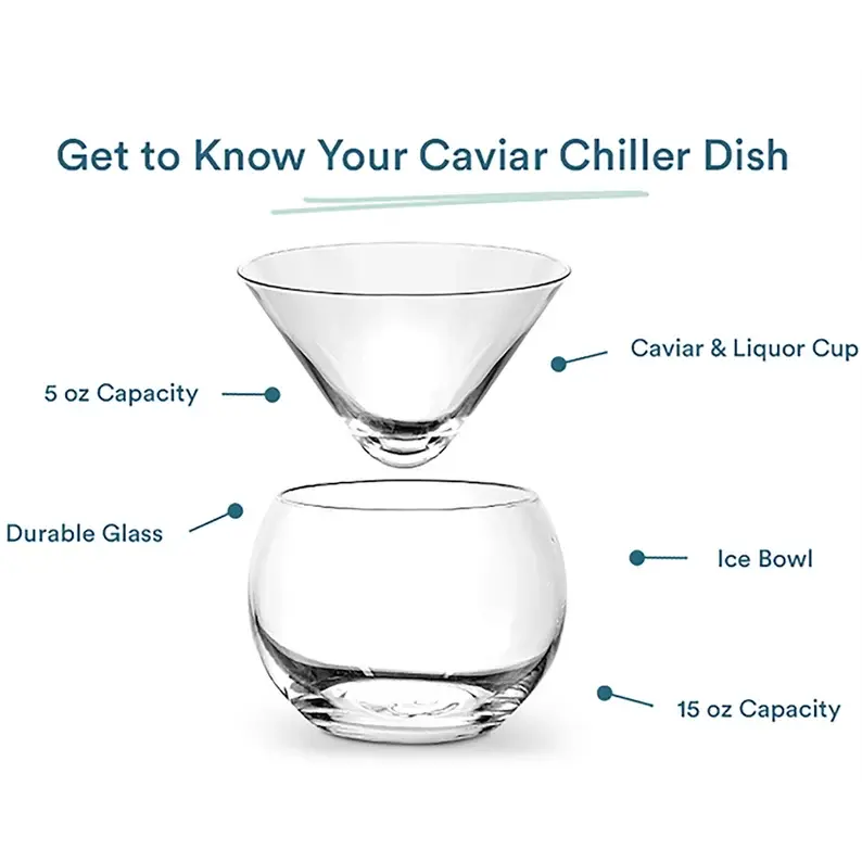 Thumbnail: Caviar Server Glass Dome 