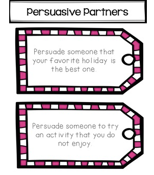 Thumbnail: SEL ELA Activity Expository, Narrative, and Opinion Writing Task Cards