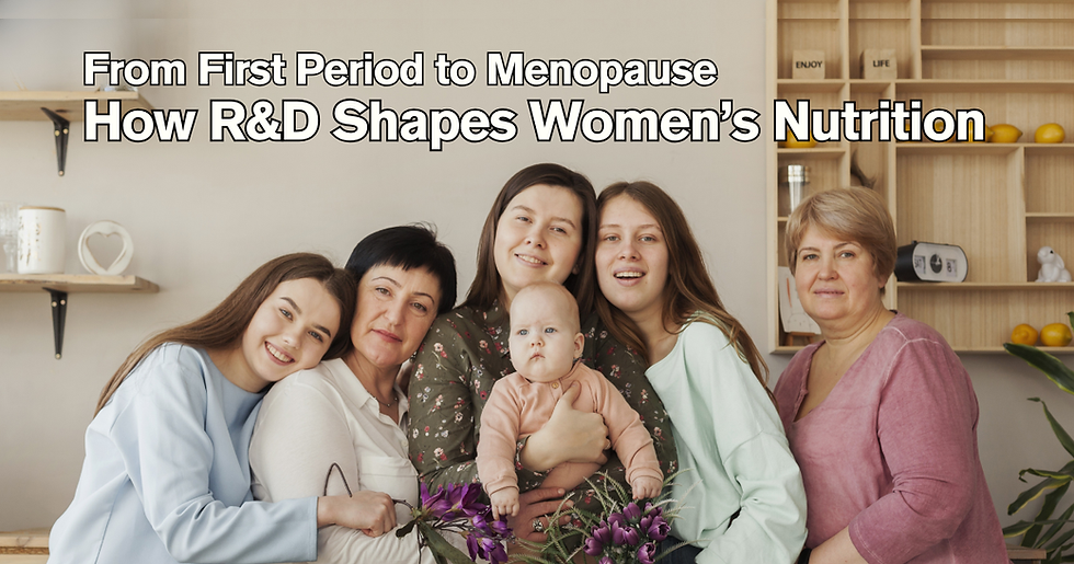 From First Period to Menopause: How R&D Shapes Women’s Nutrition