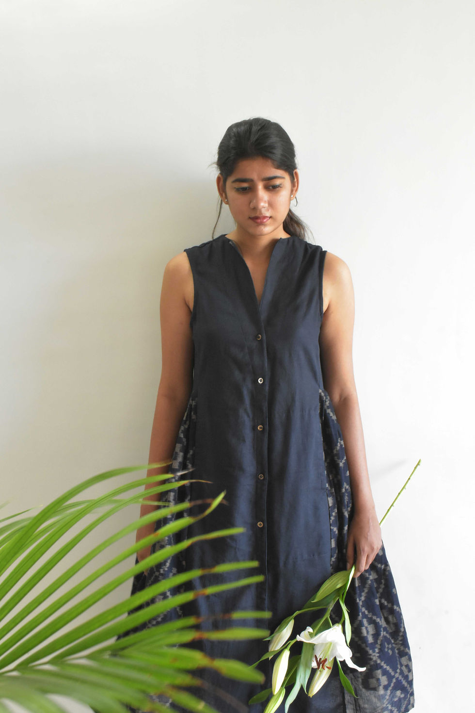 Mia handwoven ikat dress