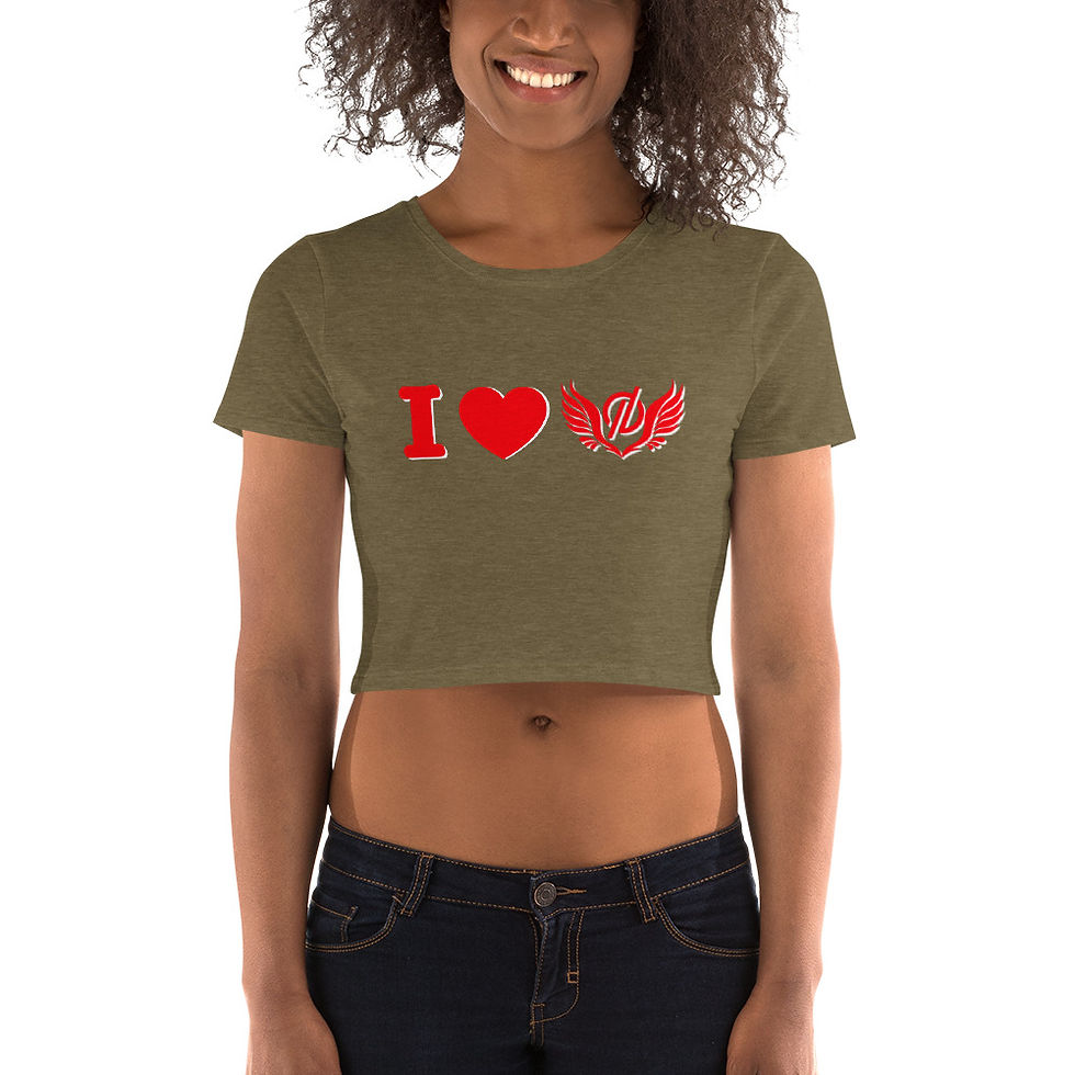 Thumbnail: "I LOVE ALPHA" Crop Tee
