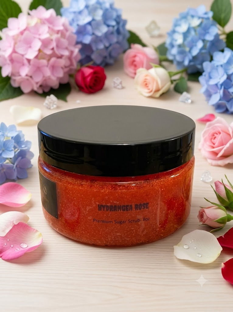 Hydrangea Rose Premium Sugar scrub