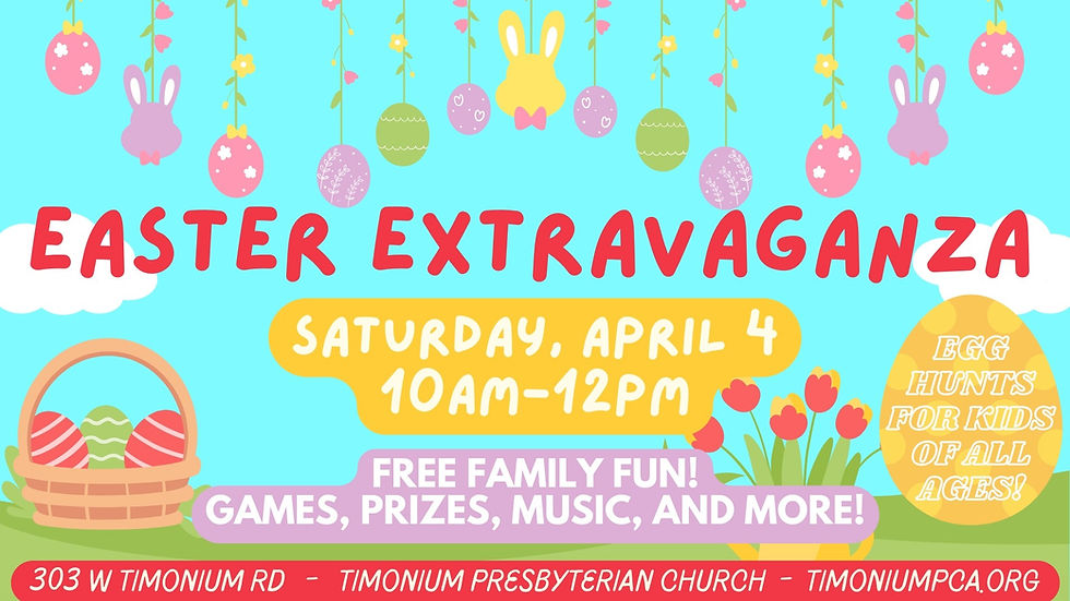 Easter Extravaganza 2026 Graphic