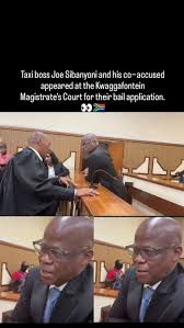 In the dock....Mpumalanga Taxi Boss in the dock, but the case was struck of the roll when the prosecutor disappeared.