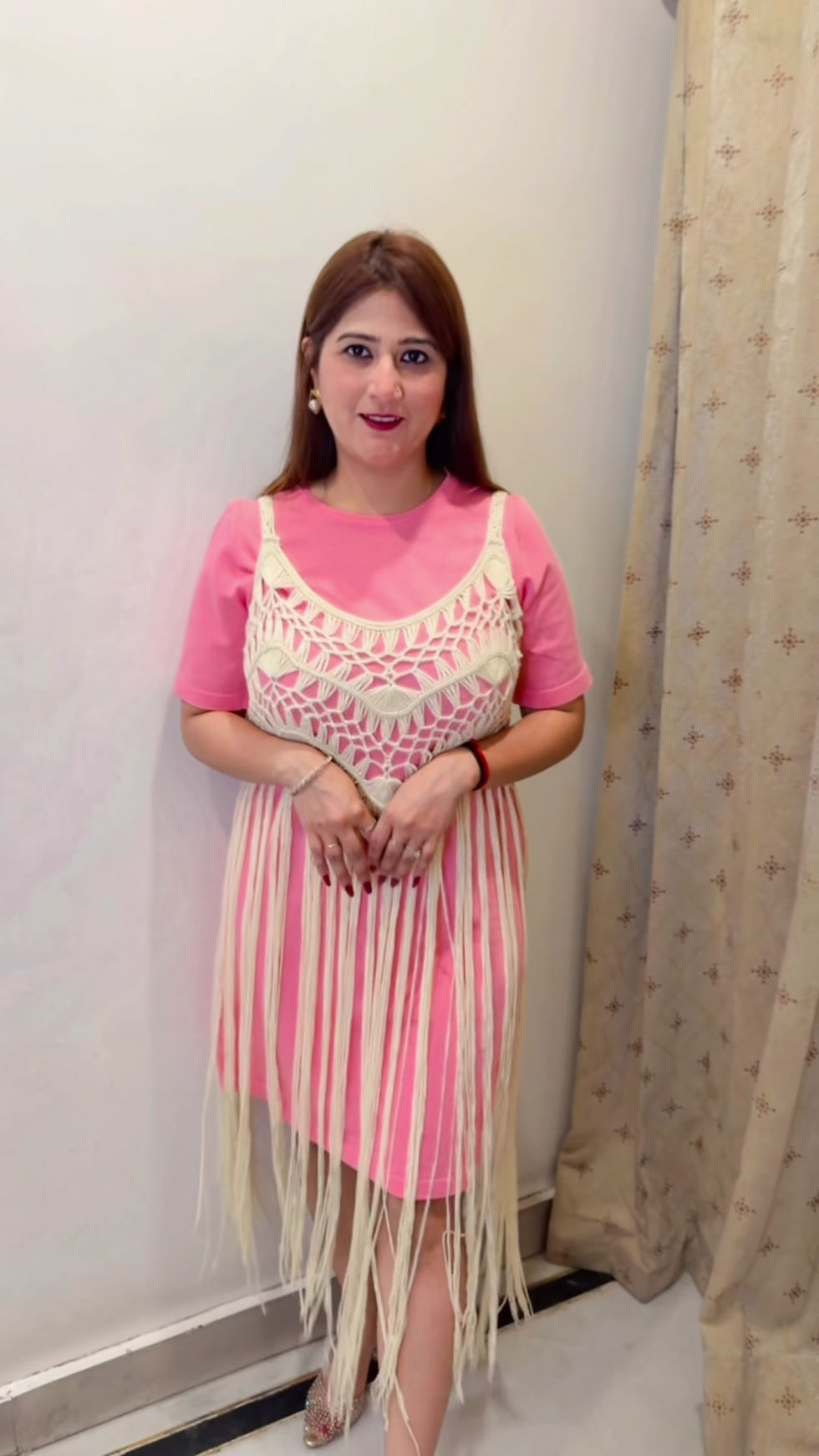 Thumbnail: Boho Dress-Pink