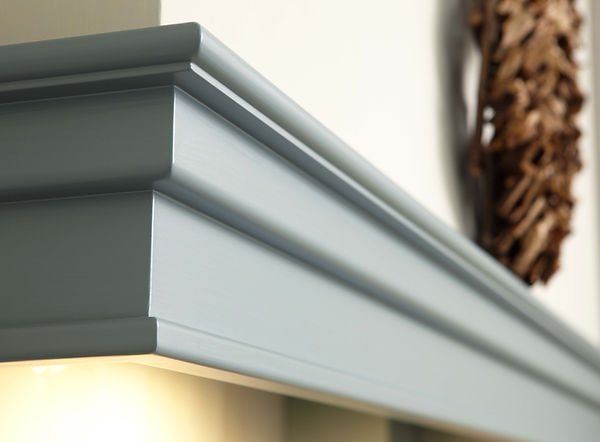 de afzuigkap close up van een landelijke keuken